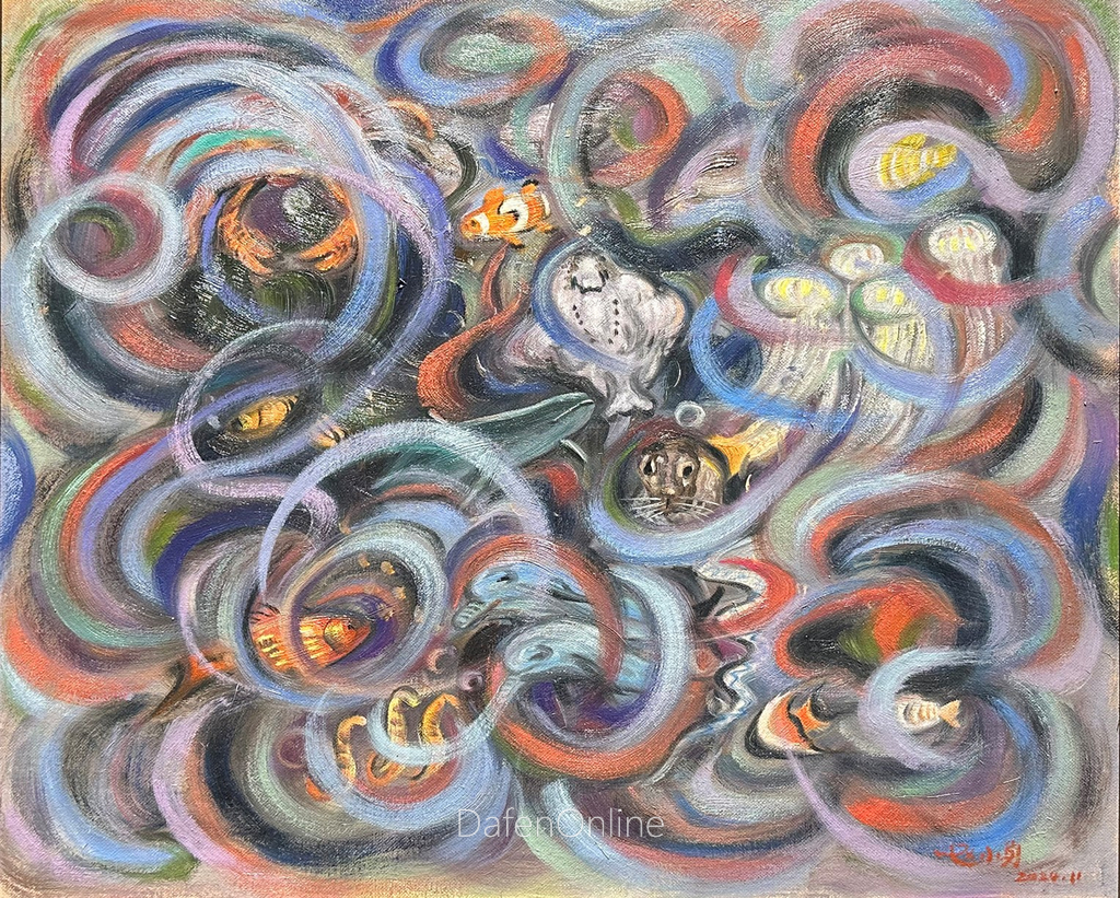 Abstract painting by Zhao Xiaoyong